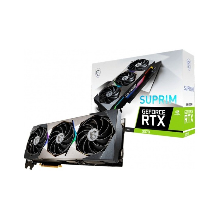 MSI NVIDIA GeForce RTX 3070 SUPRIM 8G LHR 8 GB GDDR6 256 Bit Graphics Card