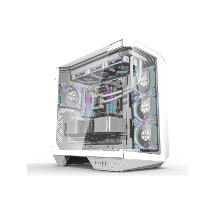 Quantum Gaming Proxima White PW1219 R5-7500F 16 GB 512 GB NVMe 8 GB RTX5060 FreeDOS Gaming Desktop PC