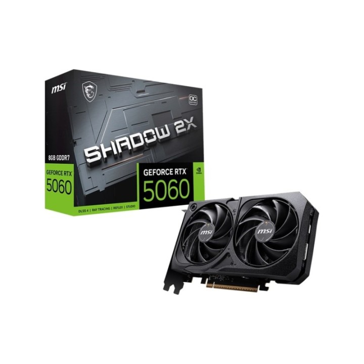 MSI GeForce RTX 5060 8 GB Shadow 2x OC GDDR7 128 Bit Dx12 Gaming Aeae1msı0214