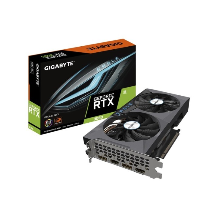Gigabyte NVIDIA GeForce RTX 3060 Eagle LHR GV-N3060EAGLE-12GD 2.0 12 GB GDDR6 192 Bit Graphics Card