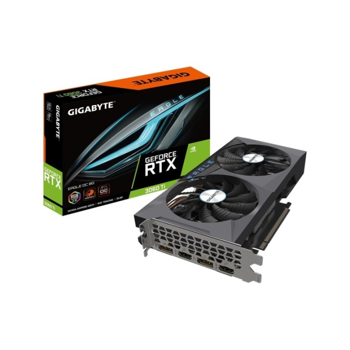 Gigabyte NVIDIA GeForce RTX 3060 Ti Eagle OC 2.0 GV-N306TEAGLE OC-8GD 2.0 8 GB GDDR6 256 Bit Graphics Card