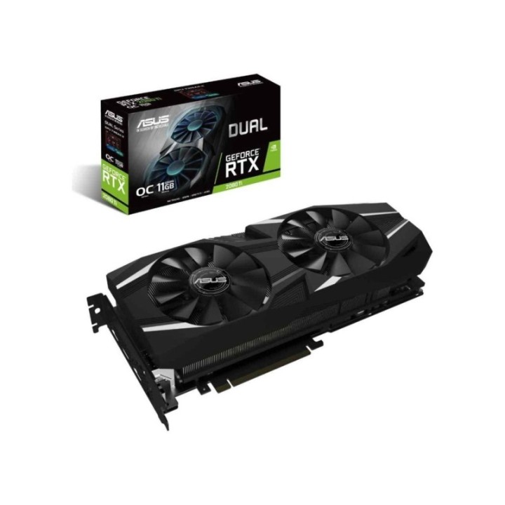 ASUS NVIDIA GeForce RTX 2080 Ti OC DUAL-RTX2080TI-O11G 11 GB 352 Bit GDDR6 Graphics Card