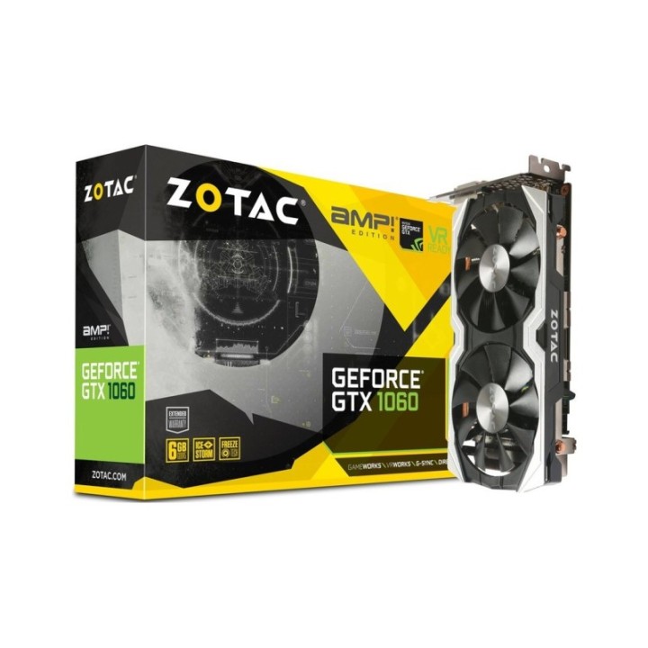 Zotac NVIDIA GeForce GTX 1060 AMP! Edition 6 GB 192 Bit GDDR5 Graphics Card