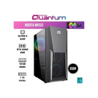 Quantum Gaming Muerta MR1512 Ultra 5-225F 16 GB 1 TB NVMe SSD 8 GB RTX4060 Gaming Desktop PC