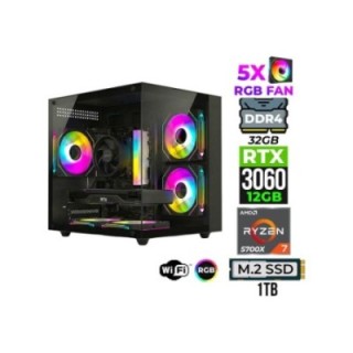 Xaser Mage X110-10400-10400X R7-5700X 32 GB 1 TB M.2 NVMe SSD 12 GB RTX3060 Gaming Desktop PC