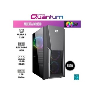 Quantum Gaming Muerta MR1510 Ultra 5 225F 16 GB 1 TB NVMe SSD RTX5060 DOS Gaming Desktop PC