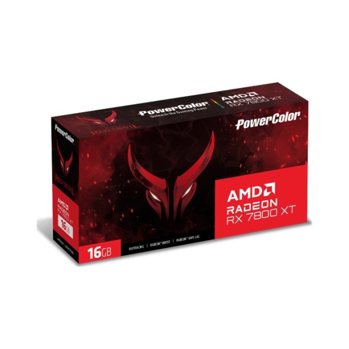 PowerColor AMD Radeon RX 7800 XT Red Devil OC 16G-E/OC 16 GB GDDR6 256 Bit Graphics Card