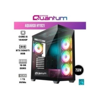 Quantum Gaming Aquargb HY1921 i5-14400F 16 GB 1 TB NVMe SSD RTX5060Tİ FreeDOS Gaming Desktop PC