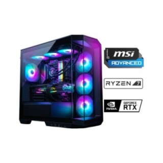 MSI MAG Pano Black X140 R7-7800X3D 32 GB 1 TB M.2 NVMe SSD 16 GB RTX5060 Ti FreeDOS Gaming Desktop PC