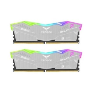 Team 64 GB 2x 32 GB DDR5 6000 MHz CL38 RGB Dual Kıt Pc RAM T-force Delta Eco Sılver Ff2d564g6000hc38jdc01