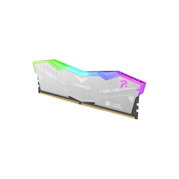Team 64 GB 2x 32 GB DDR5 6000 MHz CL38 RGB Dual Kıt Pc RAM T-force Delta Eco Sılver Ff2d564g6000hc38jdc01