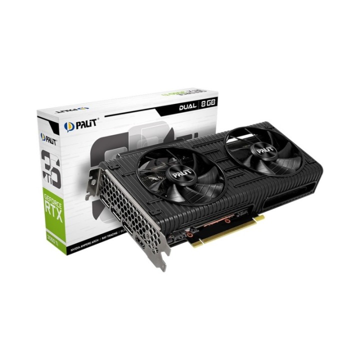 Palit NVIDIA GeForce RTX 3060 Ti Dual NE6306T019P2-190AD 8 GB GDDR6 256 Bit Graphics Card