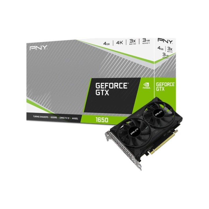 PNY NVIDIA GeForce GTX 1650 Dual Fan VCG16504D6DFPPB 4 GB GDDR6 128 Bit Graphics Card