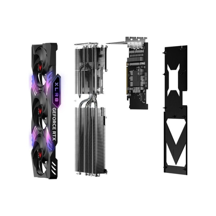 PNY NVIDIA GeForce RTX 4070 Ti XLR8 Gaming Verto VCG4070T12TFXXPB1 12 GB GDDR6X 192 Bit Graphics Card