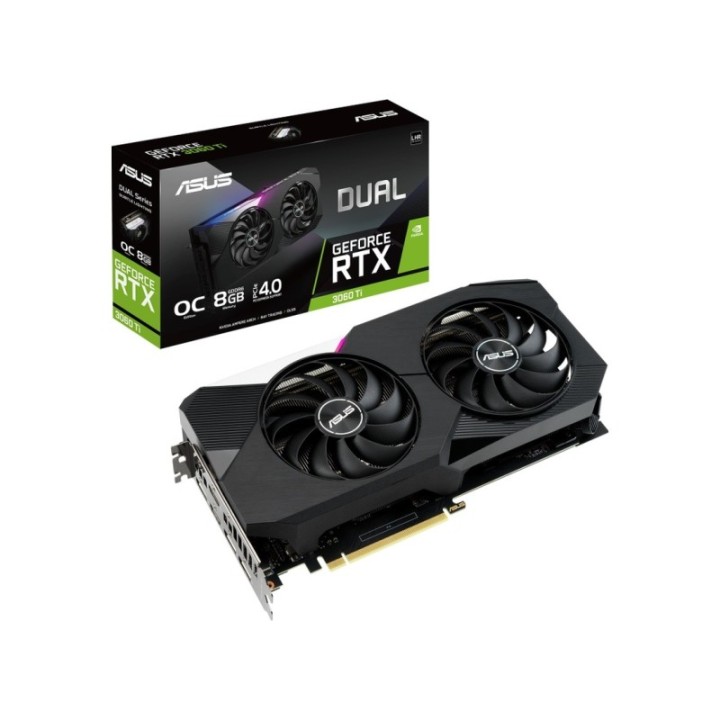 ASUS NVIDIA GeForce RTX 3060 Ti Dual V2 OC Edition LHR DUAL-RTX3060TI-O8G-V2 8 GB GDDR6 256 Bit Graphics Card