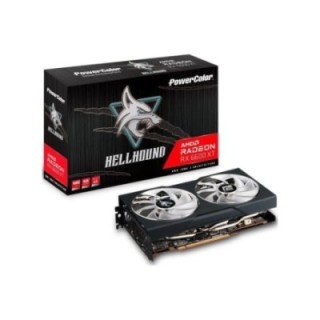 PowerColor AMD Radeon RX 6600 XT Hellhound AXRX 6600XT 8 GBD6-3DHL/OC 8 GB GDDR6 128 Bit Graphics Card