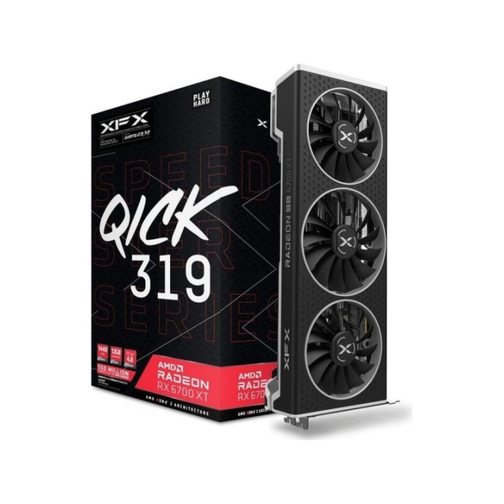 XFX AMD Radeon RX 6700 XT Speedster QICK319 RX-67XTYPBDP 12 GB GDDR6 192 Bit Graphics Card