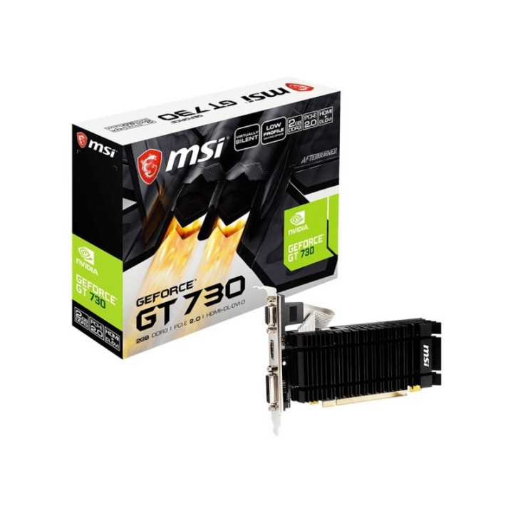 MSI NVIDIA GeForce GT 730 N730K-2GD3H/LPV1 2 GB DDR3 64 Bit Graphics Card