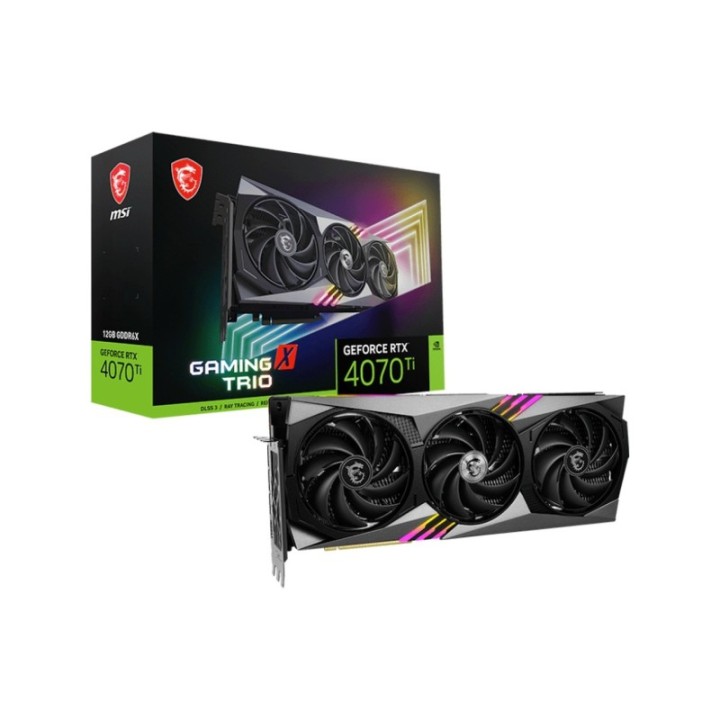 MSI NVIDIA GeForce RTX 4070 Ti Gaming X Trio 12 GB GDDR6X 192 Bit Graphics Card