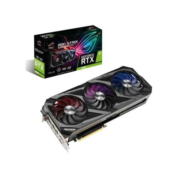 ASUS NVIDIA GeForce RTX 3080 ROG Strix V2 OC ROG-STRIX-RTX3080-O10G-V2-Gaming 10 GB GDDR6X 320 Bit Graphics Card