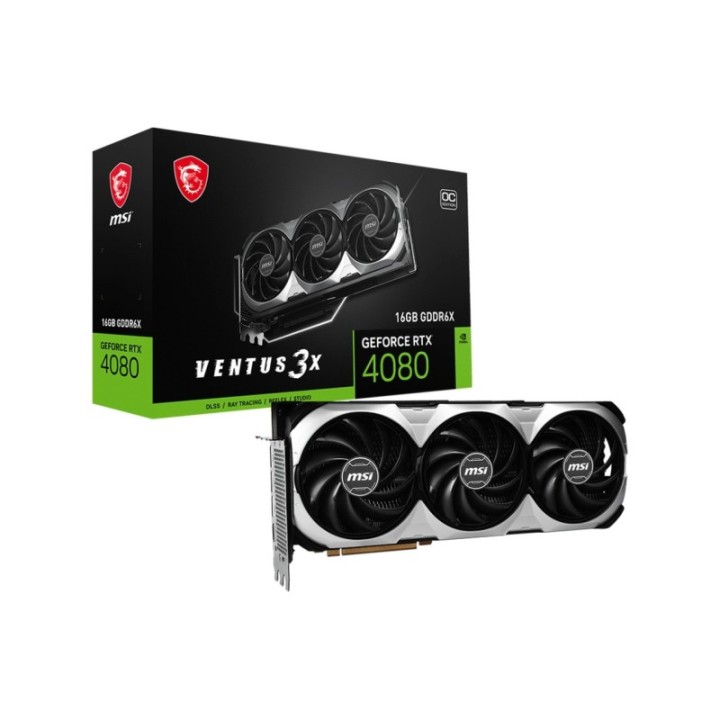 MSI NVIDIA GeForce RTX 4080 16 GB Ventus 3X OC 16 GB GDDR6X 256 Bit Graphics Card