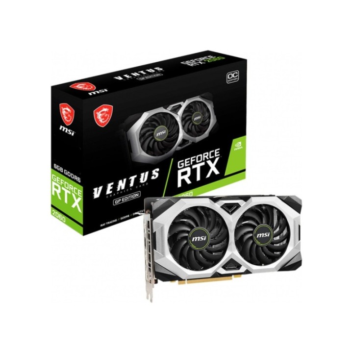 MSI NVIDIA GeForce RTX 2060 Ventus GP OC 6 GB GDDR6 192 Bit Graphics Card
