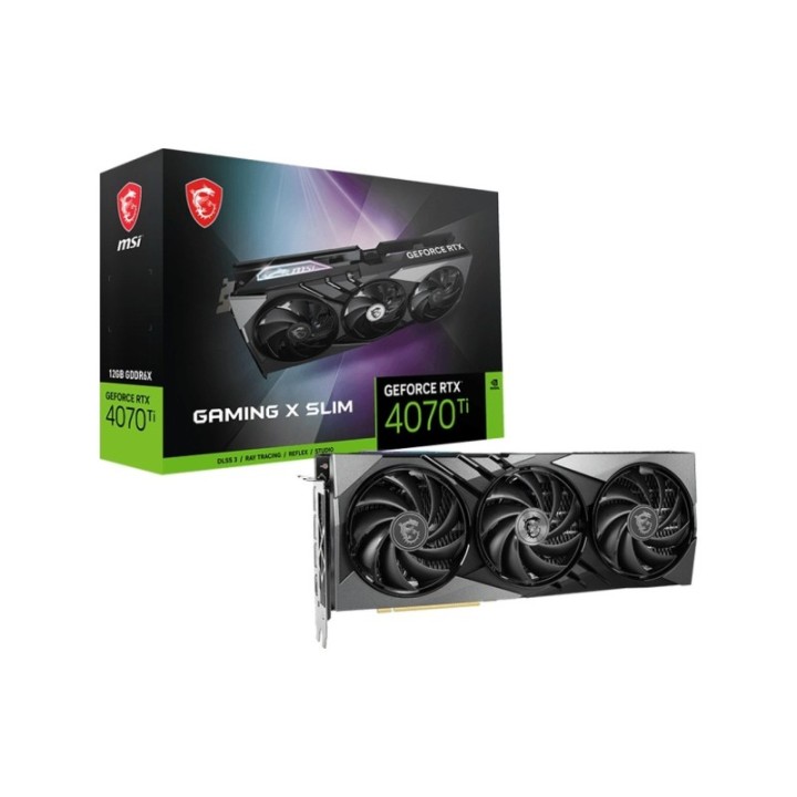 MSI NVIDIA GeForce RTX 4070 Ti Gaming X Slim 12 GB GDDR6X 192 Bit Graphics Card