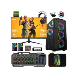 Xaser XSR611 R5-5600 32 GB 512 GB M.2 NVMe SSD 12 GB RTX3060 27" FreeDOS Gaming Desktop PC