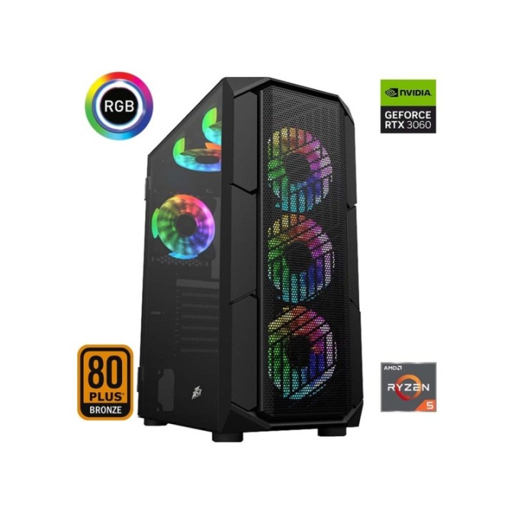 Xaser XSR611 R5-5600 32 GB 512 GB M.2 NVMe SSD 12 GB RTX3060 27" FreeDOS Gaming Desktop PC