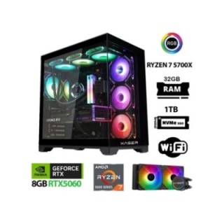 Xaser Sword X50 R7-5700X 32 GB 1 TB SSD 8 GB RTX5060 Gaming Desktop PC