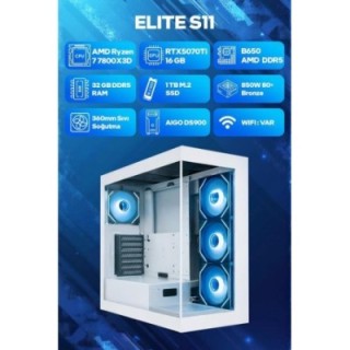 Game Garaj Elite S11 R7-7800X3D 32 GB 1 TB SSD RTX5070Ti FreeDOS Oyuncu OEM Paket