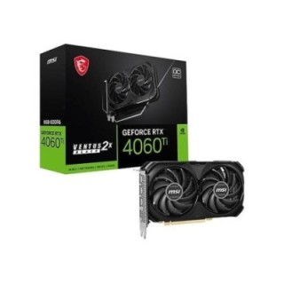 MSI NVIDIA GeForce RTX 4060 Ti Ventus 2X Black 8G OC 8 GB GDDR6 128 Bit Graphics Card