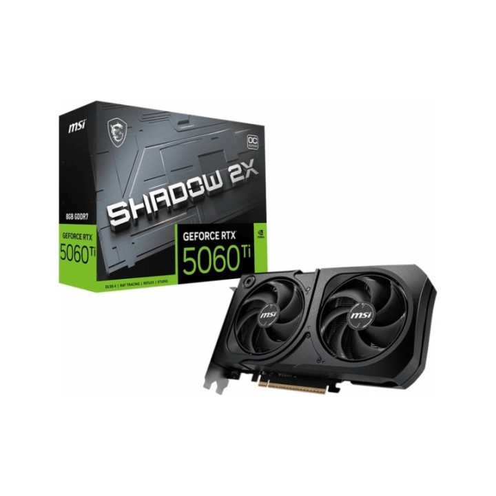 MSI Shadow 2x Plus GeForce RTX 5060 Ti OC 8 GB GDDR7 128 Bit HDMI/dp Graphics Card