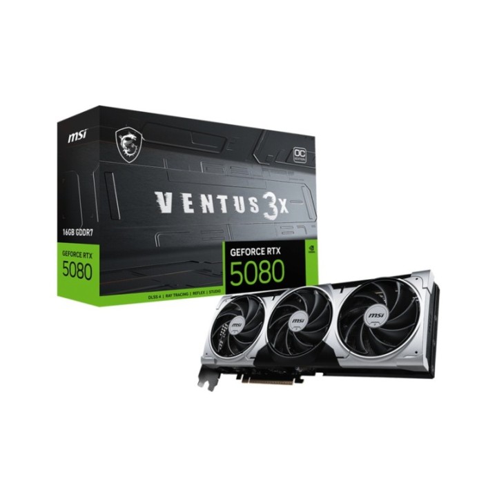 MSI GeForce RTX 5080 16g Ventus 3x OC Plus Gdrr7 256 B Dx12 Dlss4 Aeae1msı0170
