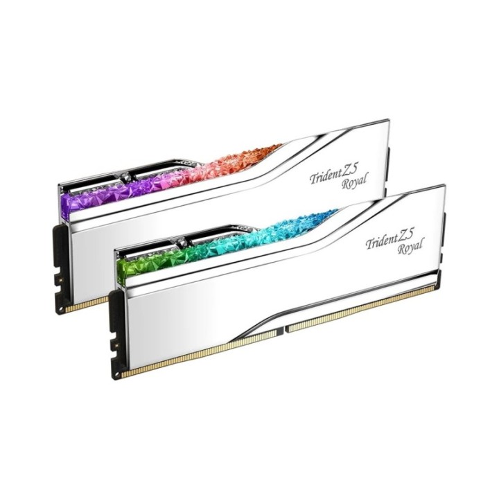 G.Skill Trident Z Royal Silver RGB 48 GB 2x24 GB 8400 MHz CL40 DDR5 Abab35gsı0002