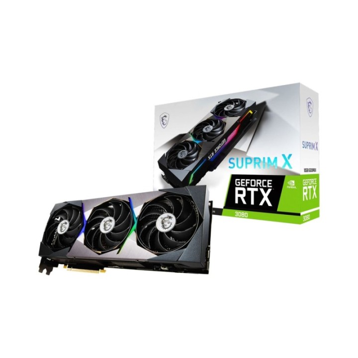 MSI NVIDIA GeForce RTX 3080 SUPRIM X 10 GB GDDR6X 320 Bit Graphics Card