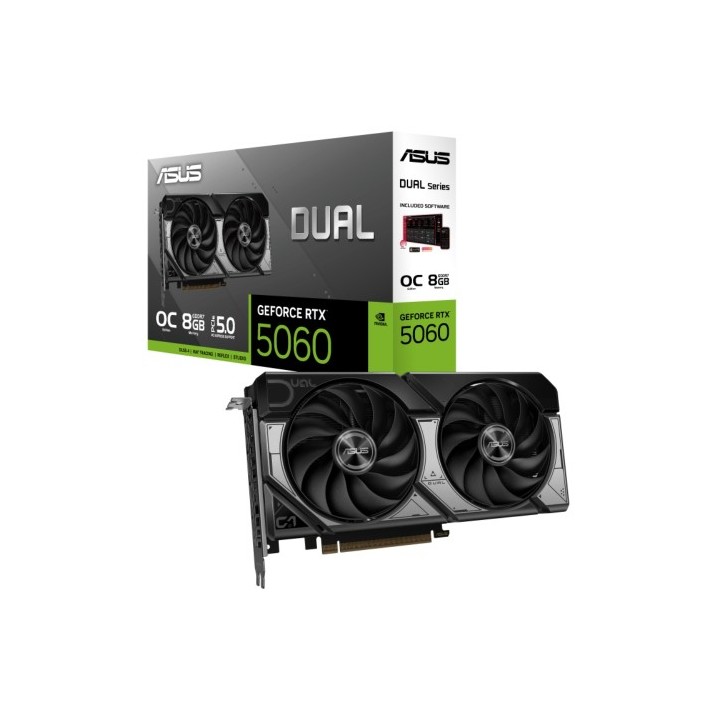 ASUS Dual-rtx5060-o8g-nvıdıa-GeForce-rtx 5060-8 GB GDDR7-128 Bit--o