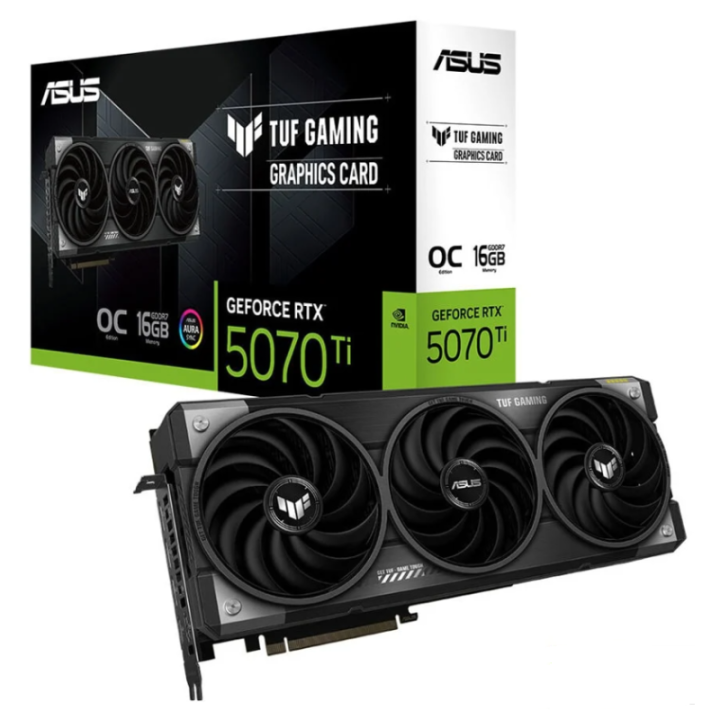 ASUS Tuf-rtx5070tı-o16g-Gaming GeForce RTX 5070 Ti OC 16 GB GDDR7 256 Bit Dlss 4 Graphics Card