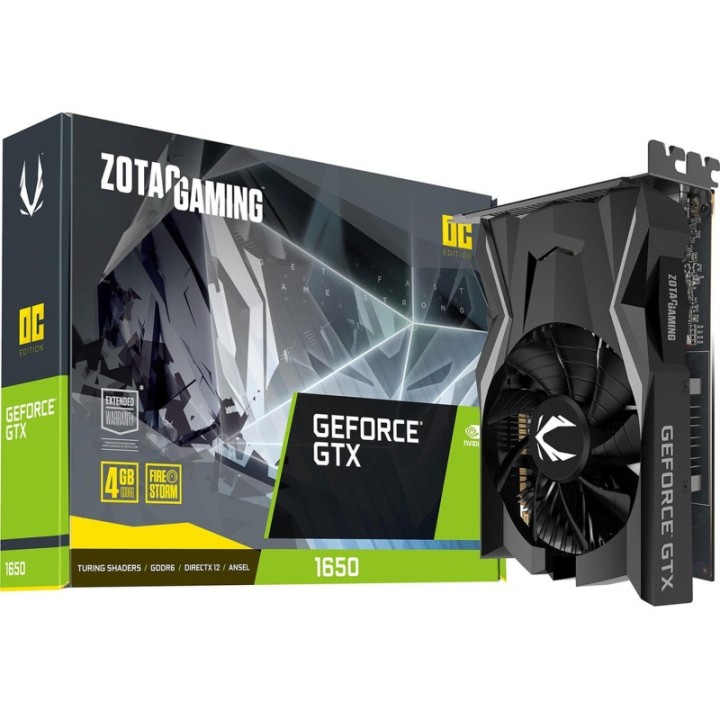 Zotac NVIDIA GeForce GTX 1650 Gaming OC ZT-T16520F-10L 4 GB GDDR6 128 Bit Graphics Card
