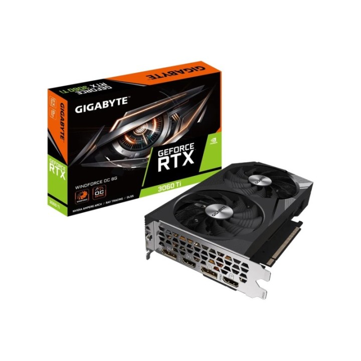 Gigabyte NVIDIA GeForce RTX 3060 Ti Windforce OC GV-N306TWF2OC-8GD 8 GB GDDR6 256 Bit Graphics Card