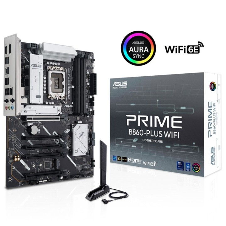 ASUS Prıme B860-Plus WIFI 90 MB1K50-M0EAY0 8200 MHz DDR5 OC Intel Socket 1851 ATX Motherboard