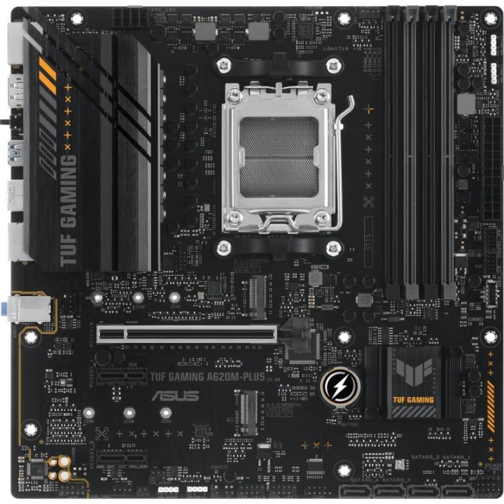 ASUS TUF Gaming A620M-Plus AMD A620 6400 MHz (OC) DDR5 Socket AM5 mATX Motherboard