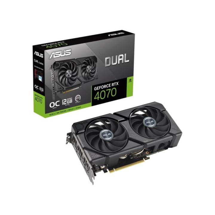 ASUS NVIDIA GeForce RTX 4070 Dual Evo OC DUAL-RTX4070-O12G-EVO 12 GB GDDR6X 192 Bit Graphics Card