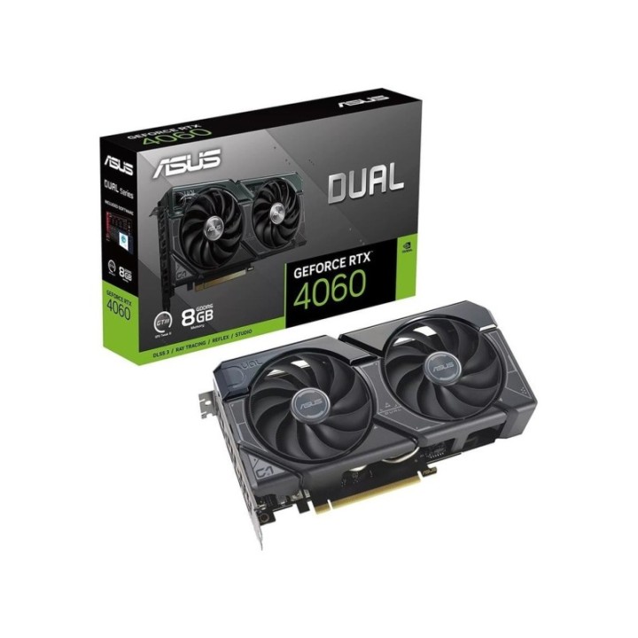 ASUS NVIDIA GeForce RTX 4060 Dual-RTX4060-8G 8 GB GDDR6 128 Bit Graphics Card