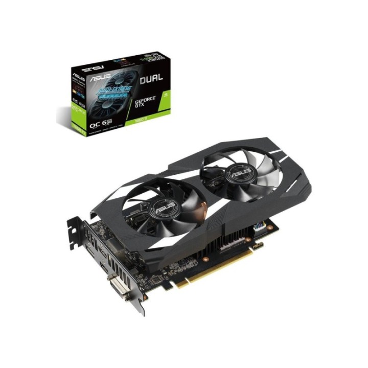 ASUS NVIDIA GeForce GTX 1660 Ti OC DUAL-GTX1660TI-O6G 6 GB 192 Bit GDDR6 Graphics Card