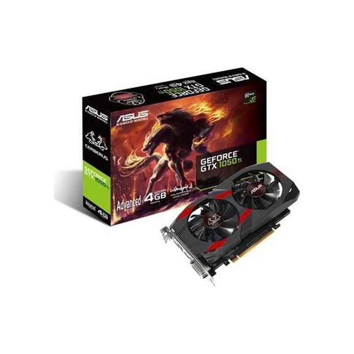 ASUS NVIDIA GeForce GTX 1050 Ti CERBERUS-GTX1050TI-A4G 4 GB DDR5 128 Bit PCI-E 3.0 Graphics Card