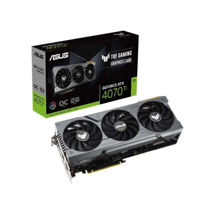 ASUS NVIDIA GeForce RTX 4070 Ti TUF Gaming OC TUF-RTX4070TI-O12G-Gaming 12 GB GDDR6X 192 Bit Graphics Card