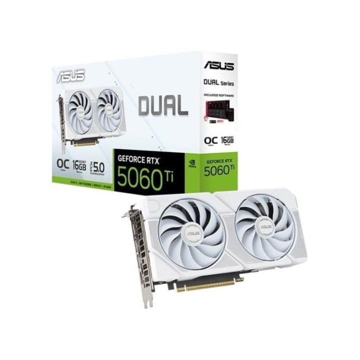 ASUS Dual 16 GB RTX 5060 Ti 016g GDDR7 128 Bit Whıte Edıtıon