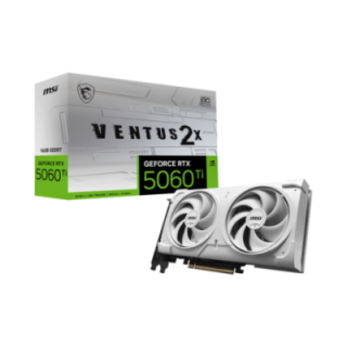 MSI Vga GeForce RTX 5060 Ti 16g Ventus 2x OC Whıte Plus RTX5060tı 16 GB GDDR7 128b Dx12 PCIe 5.0 X16 3xdp 1xhdmı