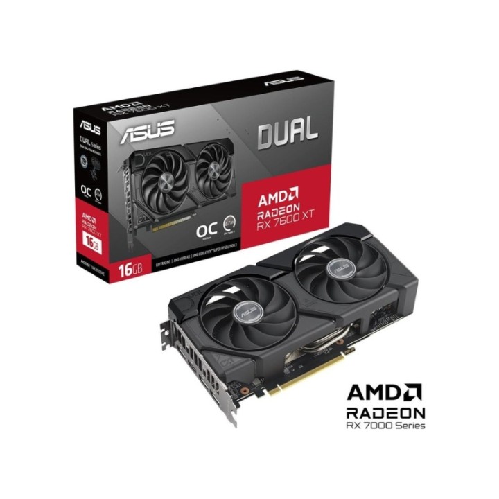 ASUS Dual Radeon RX 7600 XT OC Edition 16 GB 128 Bit Graphics Card